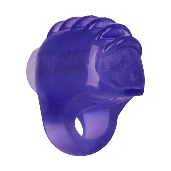 Vibratore da dito viola Calexotics vista laterale posteriore opaca