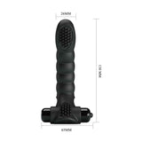 Misure vibratore da fingering nero 130mm altezza con punta a rilievi