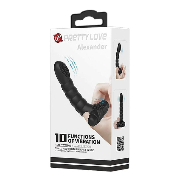 Scatola prodotto vibratore da fingering Pretty Love Alexander silicone impermeabile