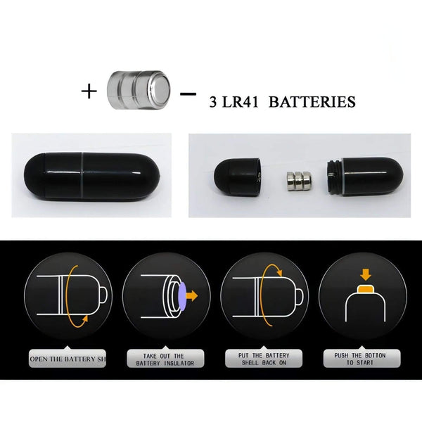 Istruzioni uso vibratore da dito installazione batterie LR41