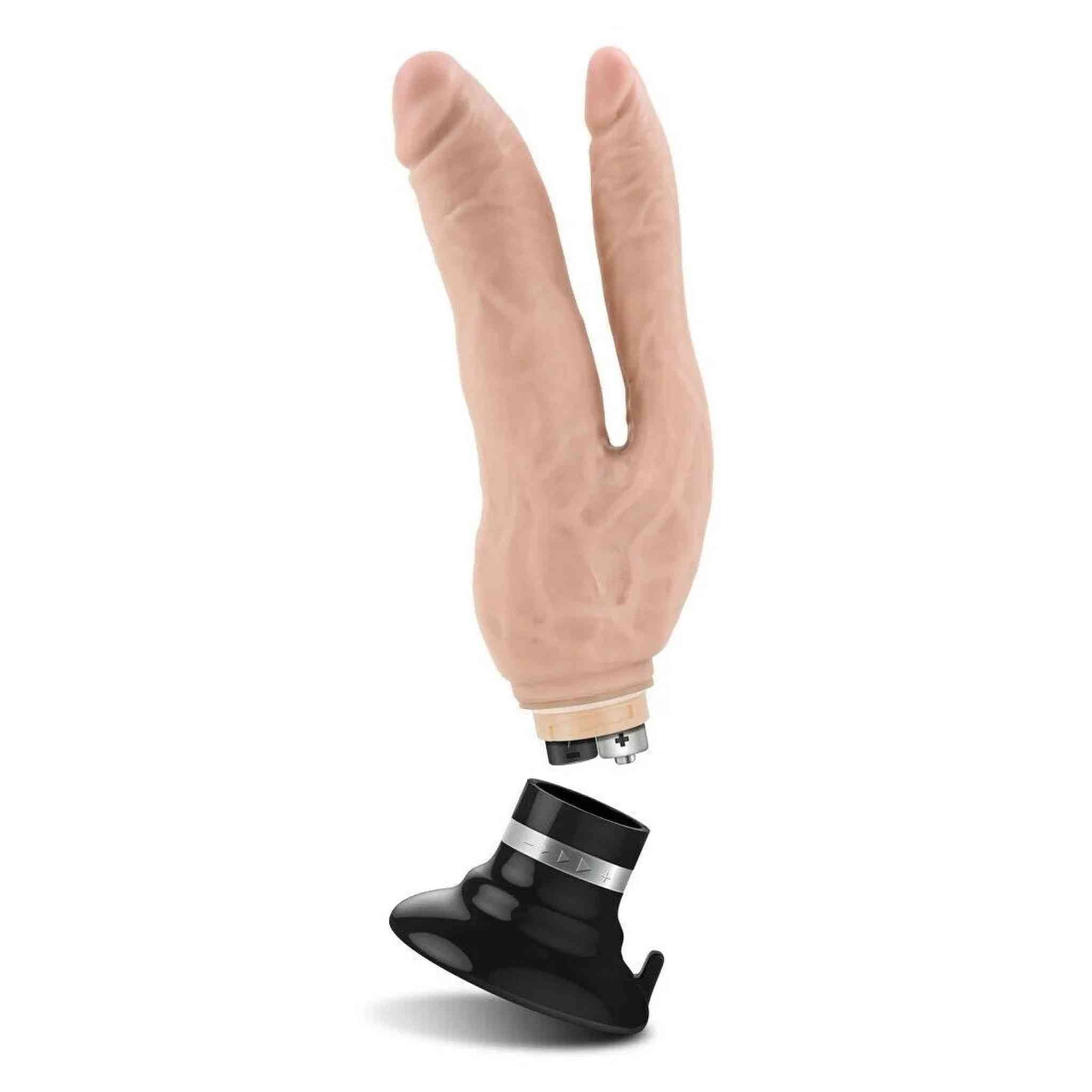 Vibratore morbido Anale/Vaginale con ventosa - Vibrazione multispeed, Rosa Carne