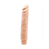Vibratore realistico Soft Skin rosa carne 26 cm con testa anatomica e base a vite