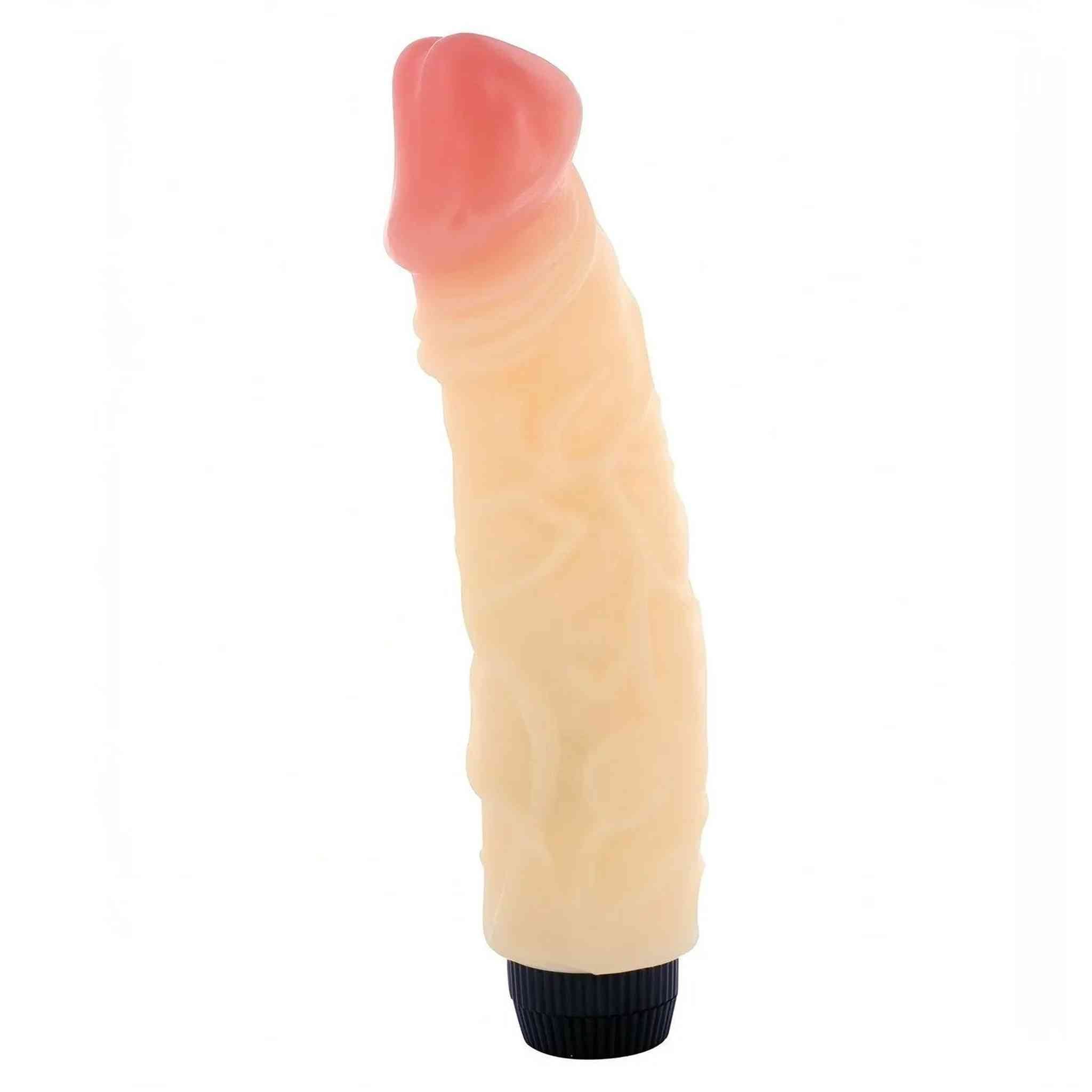 Vibratore realistico in gomma - Rosa Carne