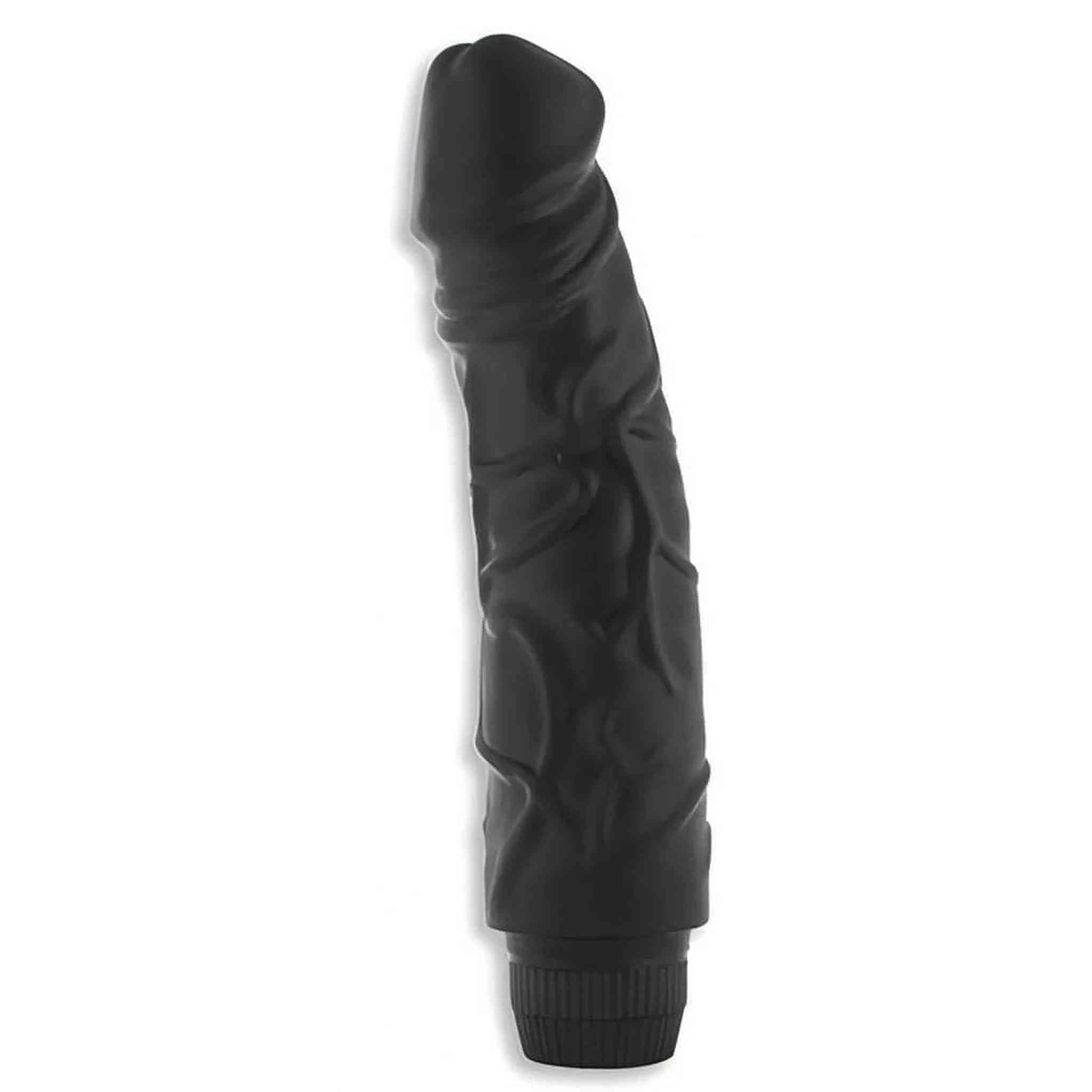 Vibratore realistico nero con venature - Rambo 7.5''