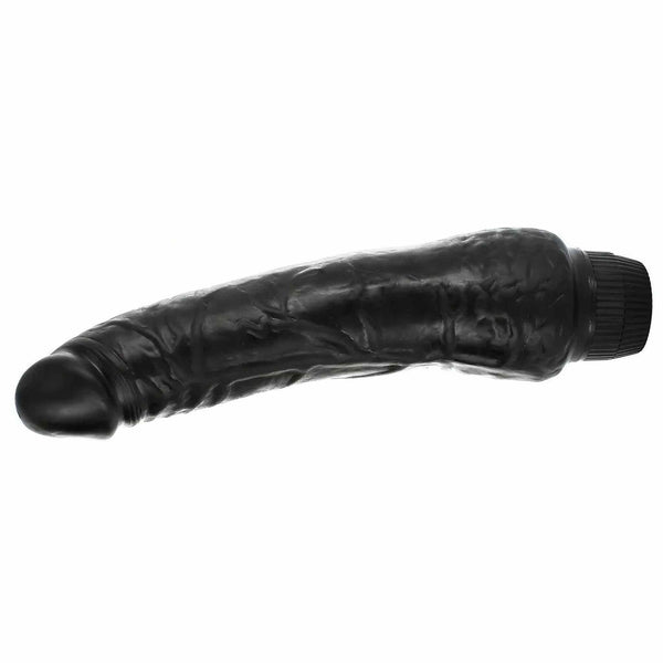 Vibratore realistico nero con venature Slimline
