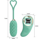 Misure ovulo vibrante Vivian verde menta 71mm e telecomando 85mm