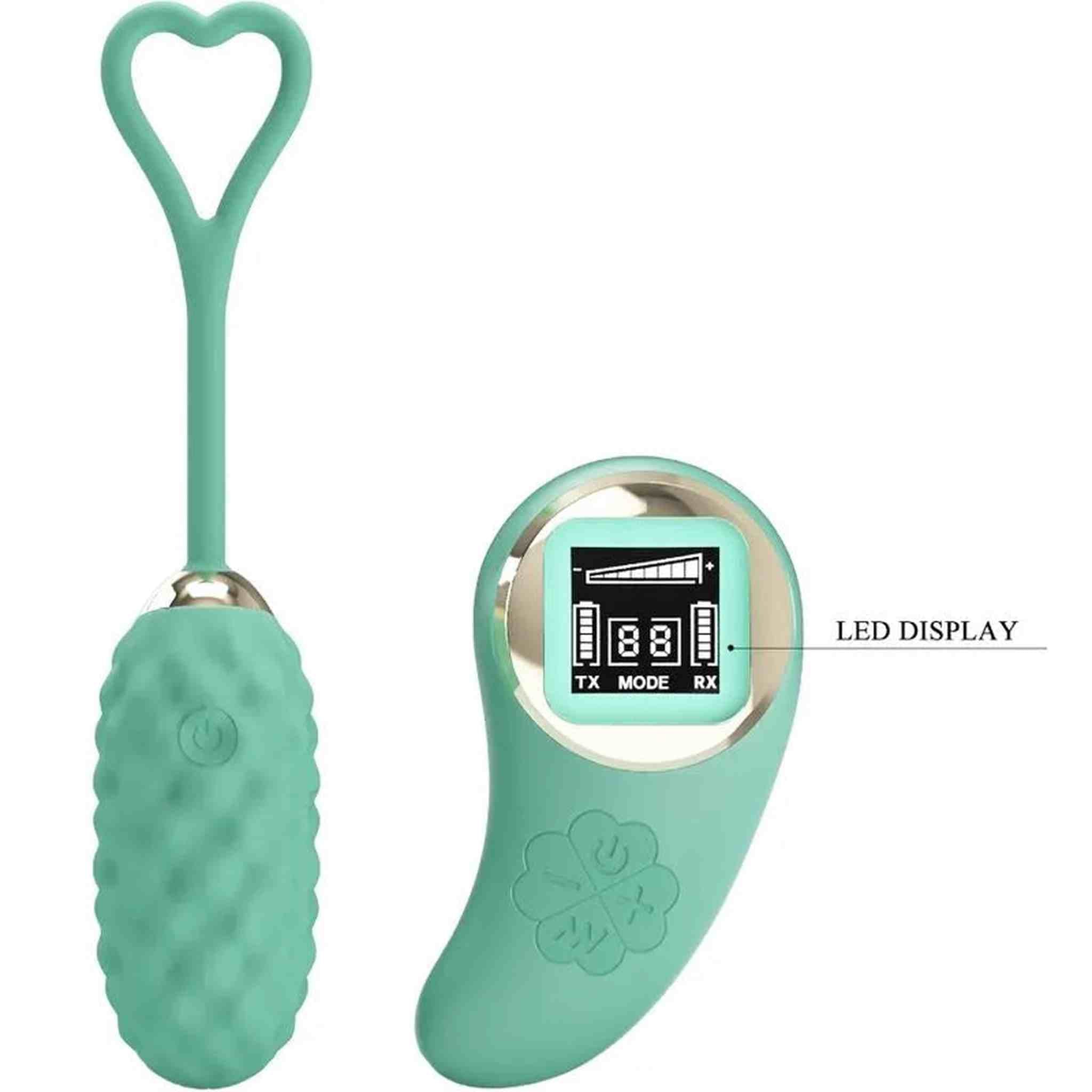 Vivian Ovetto Vibrante con Texture Extra Stimolante e Comando Wireless con Schermo LCD