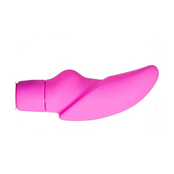 Vibratore clitorideo rosa acceso Voluptuous Tongue vista laterale base cilindrica