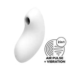 Satisfyer Vulva Lover 2 bianco con tecnologia Air Pulse e vibrazione