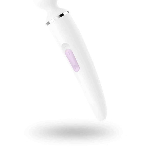 Wand-er Woman Wand Vibrator - White/Chrome