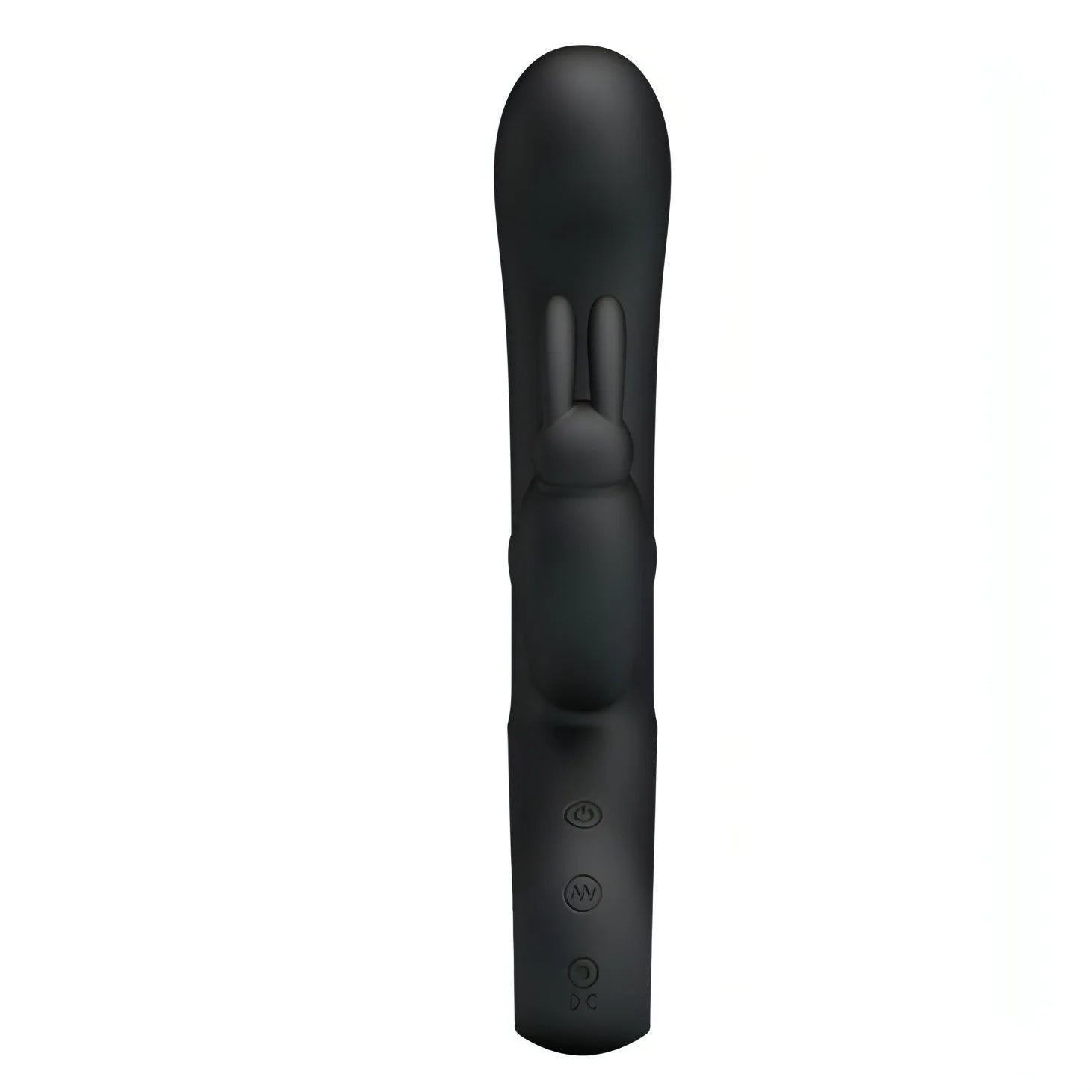 Webb Vibratore Rabbit in silicone medicale totalmente anallergico con 12 diversi programmi di vibrazione - Ricaricabile, Nero