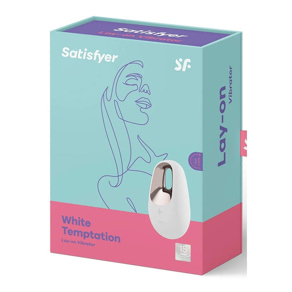 Confezione vibratore Satisfyer White Temptazione turchese e rosa con garanzia 15 anni