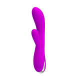 Vibratore rabbit viola acceso Pretty Love Wilbur punta curva stimolazione