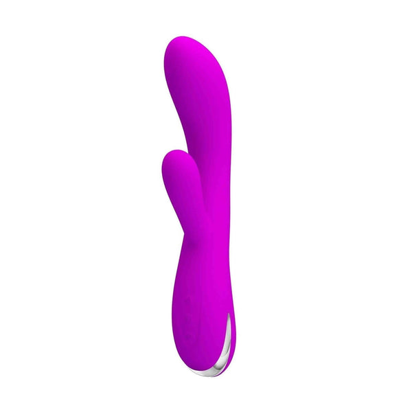 Vibratore rabbit viola acceso Pretty Love Wilbur punta curva stimolazione