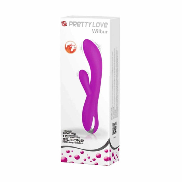 Scatola prodotto vibratore rabbit viola Pretty Love Wilbur 48 gradi C