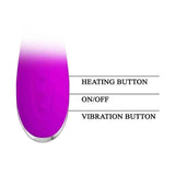 Pulsanti controllo vibratore rabbit viola Pretty Love Wilbur riscaldamento