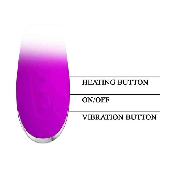 Pulsanti controllo vibratore rabbit viola Pretty Love Wilbur riscaldamento