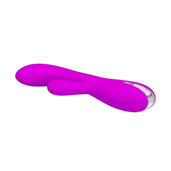 Vibratore rabbit viola ergonomico Pretty Love Wilbur vista laterale