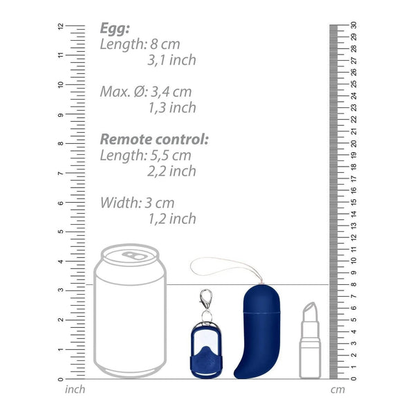 Wireless Vibrating G-Spot Egg - Big - Blue