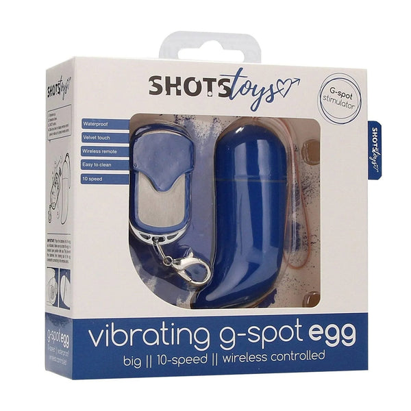 Wireless Vibrating G-Spot Egg - Big - Blue