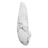 Dispositivo Womanizer Classic 2 bianco marmo grigio vista laterale adattatore