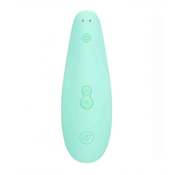 Womanizer Classic 2 verde acqua chiaro vista frontale design ergonomico