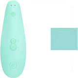 Womanizer Marilyn Monroe Special Edition verde menta vista frontale con pulsanti