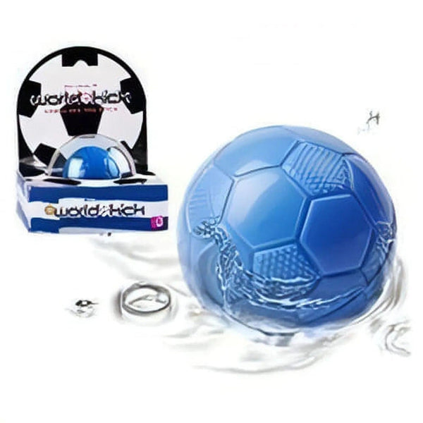 Palla vaginale blu World Kick Mini con motivo pallone da calcio Argentina, confezione inclusa