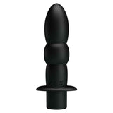 Plug anale nero in silicone con marchi CE e riciclaggio