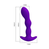 Dimensioni plug anale viola Yale Pretty Love: 145mm altezza, silicone liscio