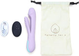 Kit vibratore coniglio lilla cavo USB telecomando borsa beige Totally for U