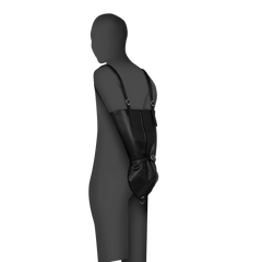 Zip-up Full Sleeve Arm Restraint - Black