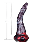 Dildo silicone mostro viola scuro dimensioni e misura inserimento