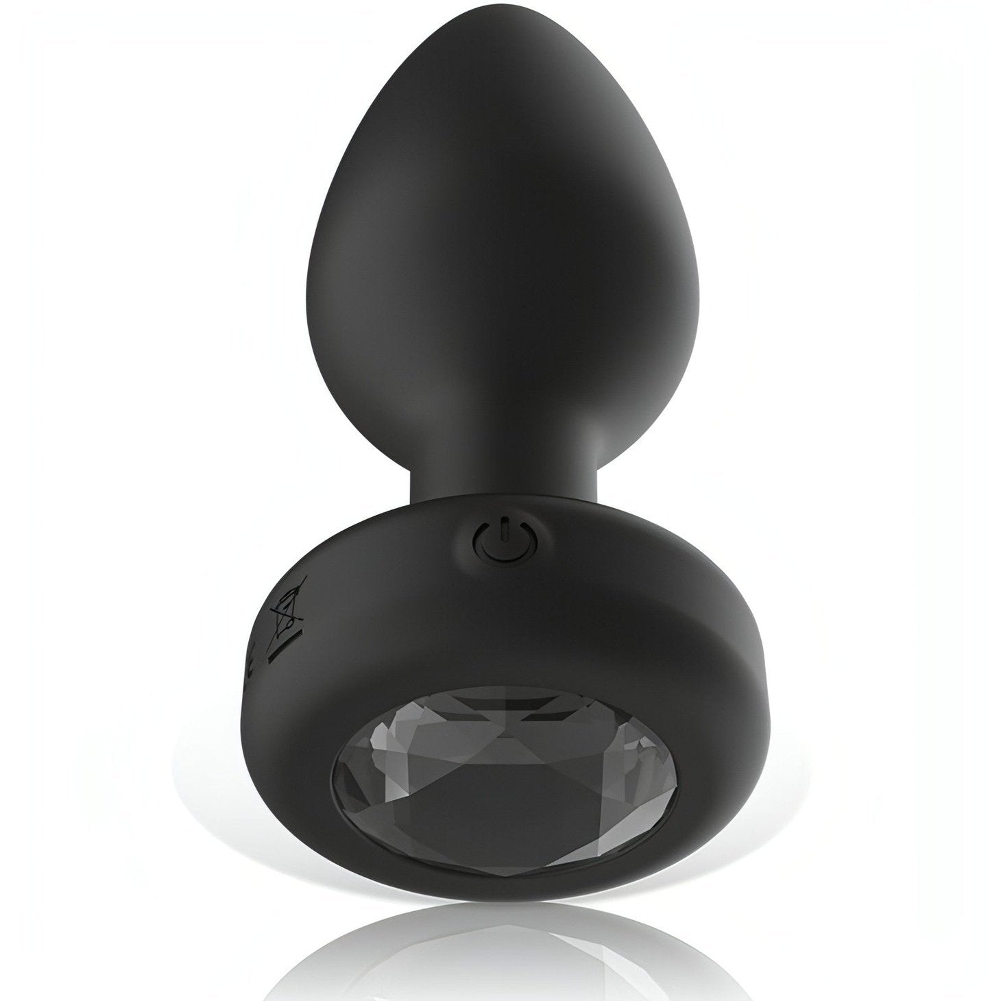 Anal Plug Vibrante con Diamantino e Telecomando Wireless - Silicone, Ricaricabile, Taglia L