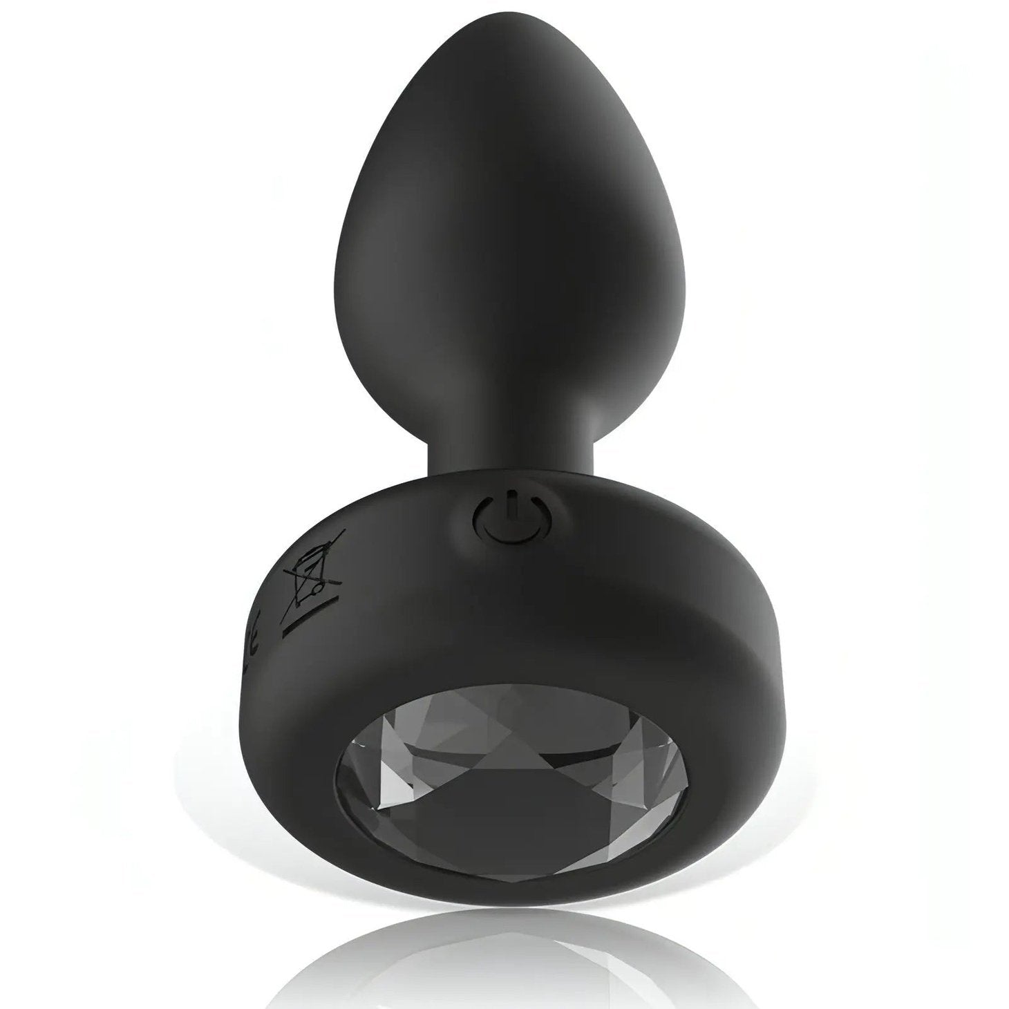 Anal Plug Vibrante con Diamantino e Telecomando Wireless - Silicone, Ricaricabile, Taglia S