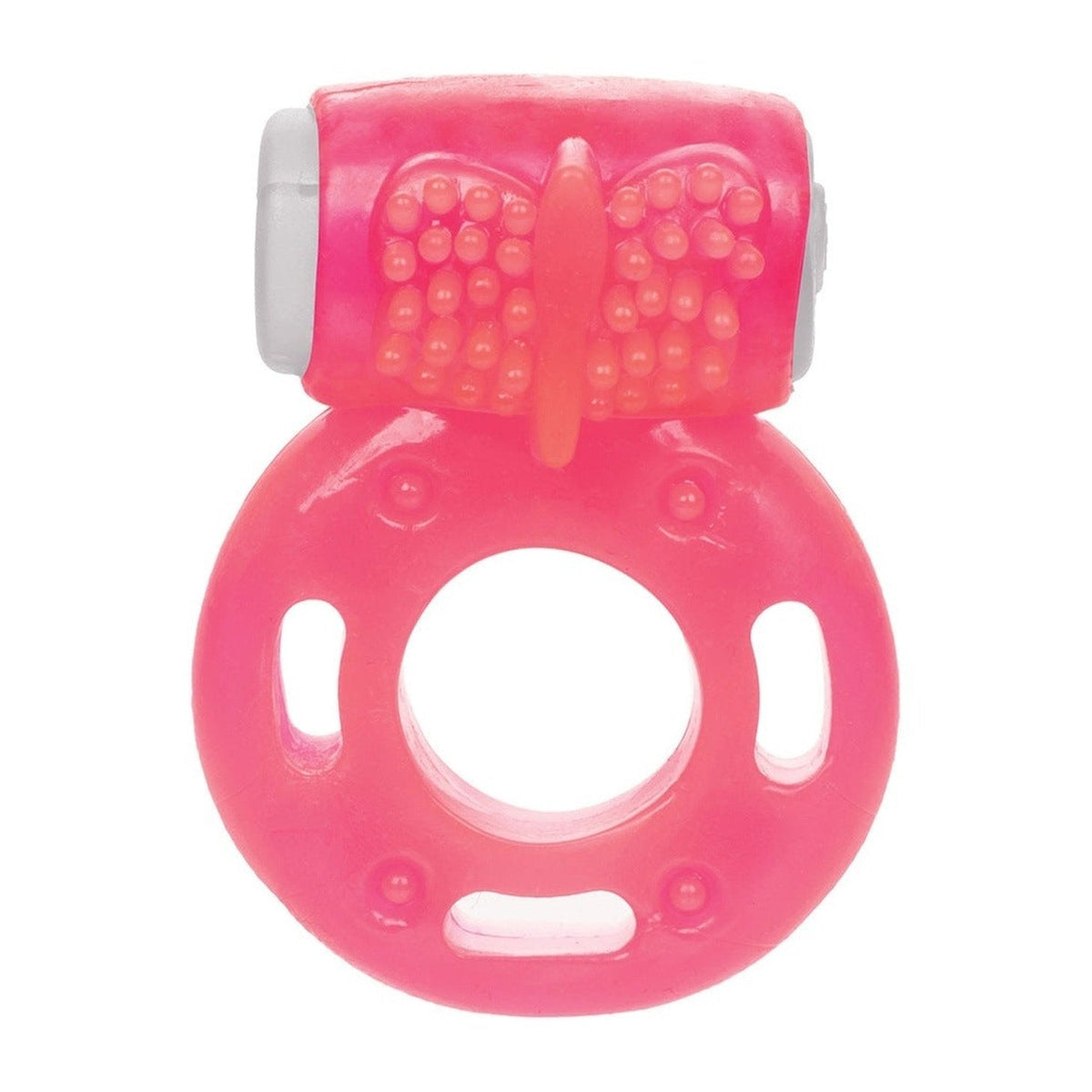 Anello Vibrante con Stimolatore Clitorideo - Pink, One Time Use