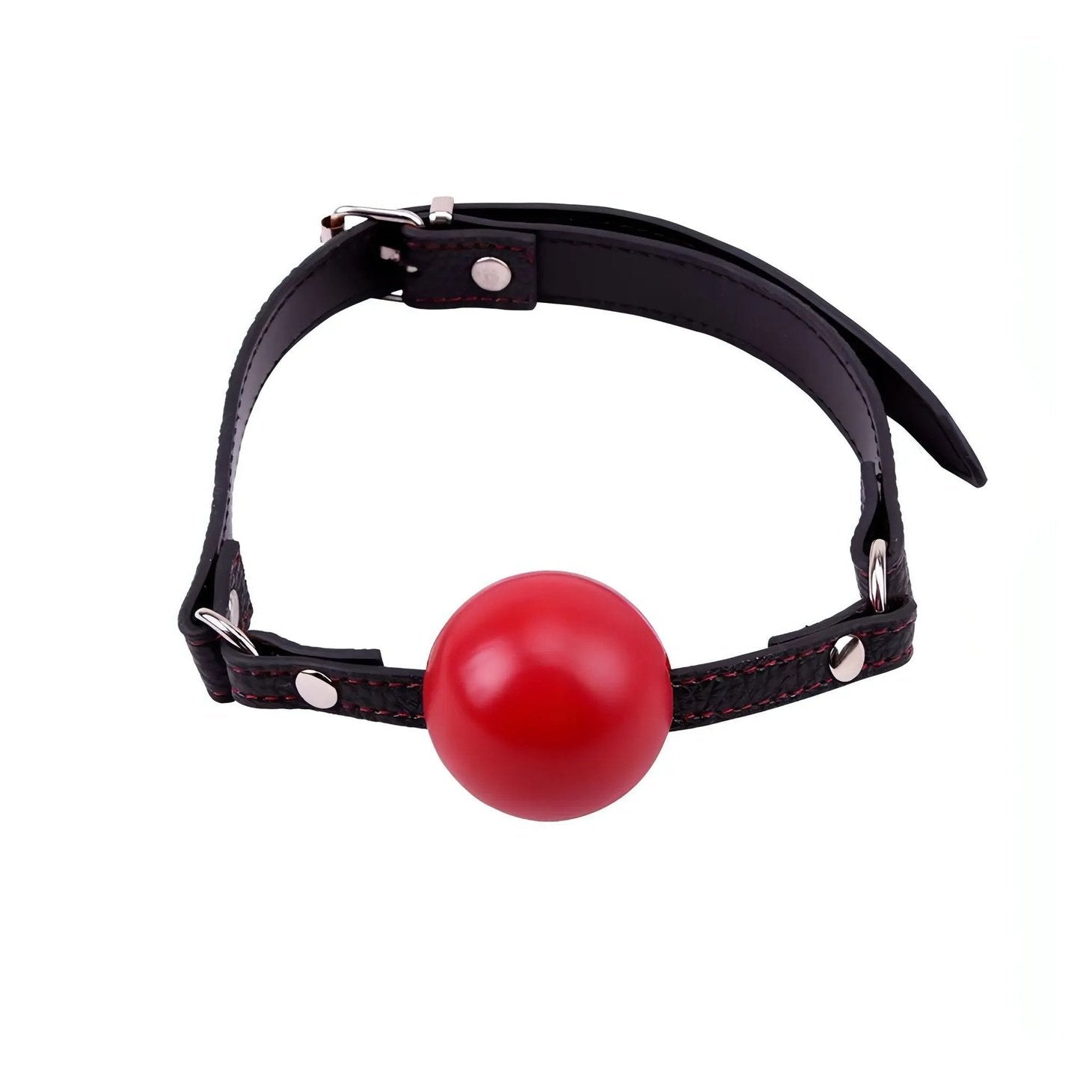 Ball-Gag Rossa con cinturino in similpelle regolabile