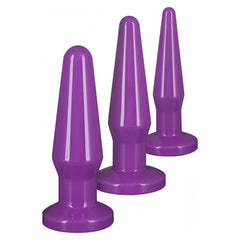 Best Butt Buddies Purple - Seti di 3 plug anali di graduale dimensione