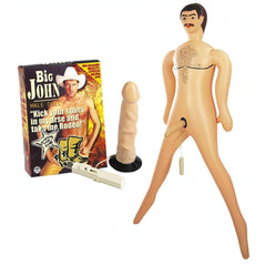 Big John Bambolo gonfiabile con pene vibrante staccabile