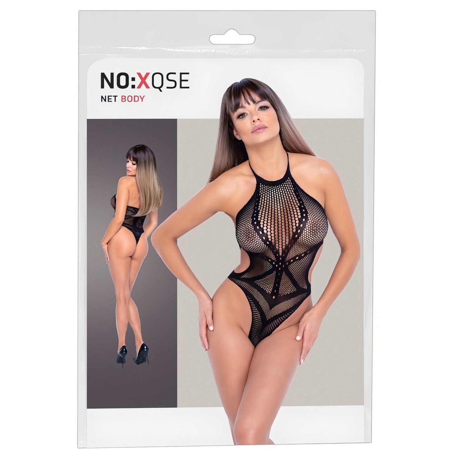 Body Sexy A Rete - Nero, Taglia Unica