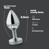 Plug anale Borealis Crushious: metallo con base luminosa LED, foto 10