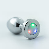 Plug anale Borealis Crushious: metallo con base luminosa LED, foto 6