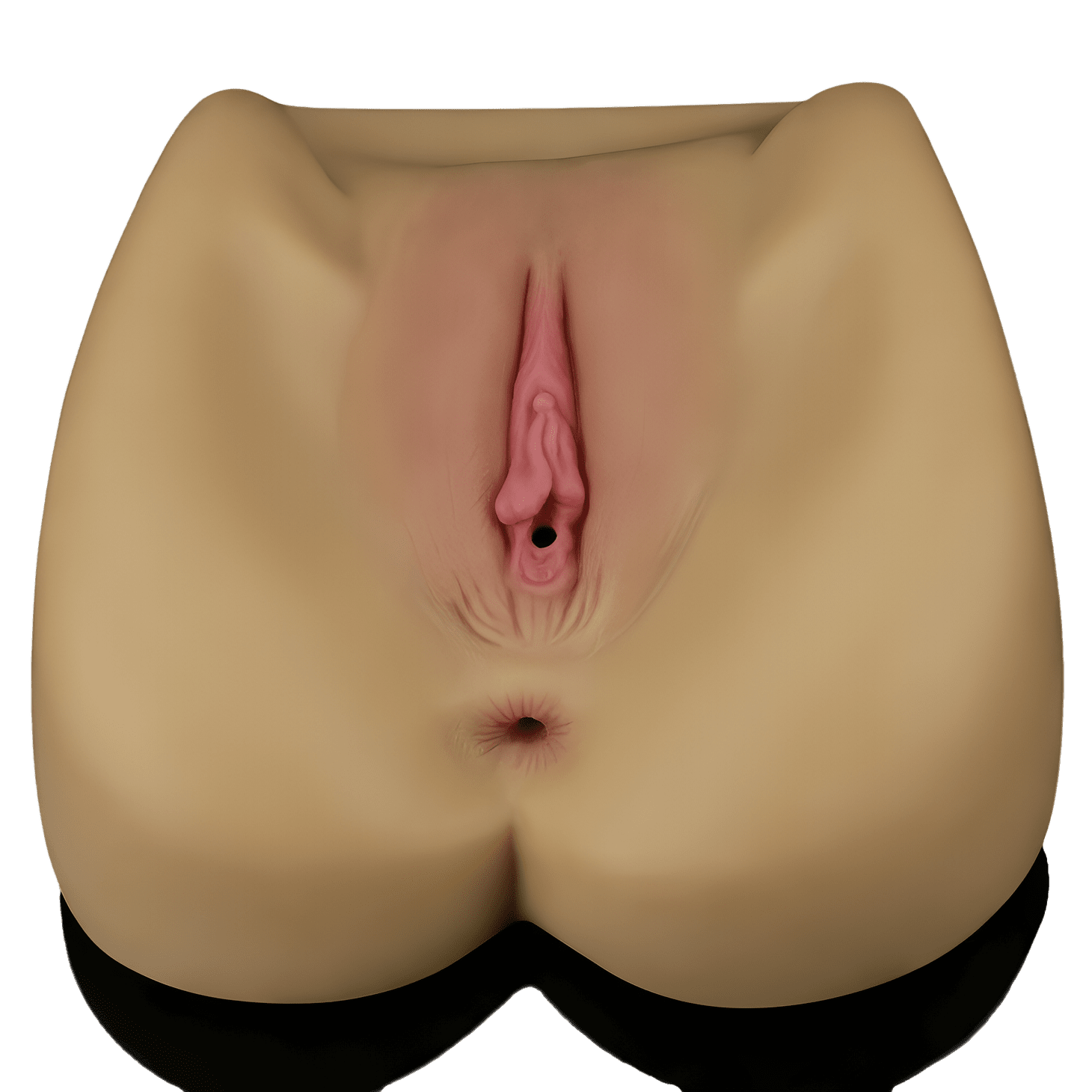 Streetgirl's  No. 1 – Masturbatore Super Realistico e Morbido con Canali Anale e Vaginale Extra Stimolante – Rosa Carne