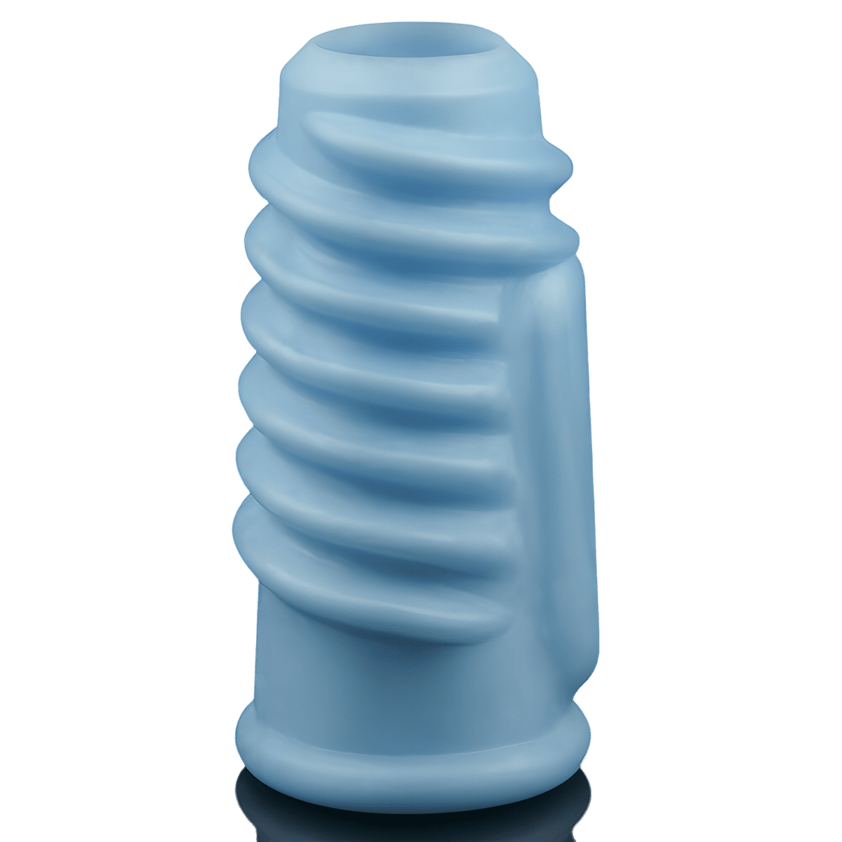 Vibrating Spiral Knights Guaina Fallica Stimolante con Vibrazione - Azzurro