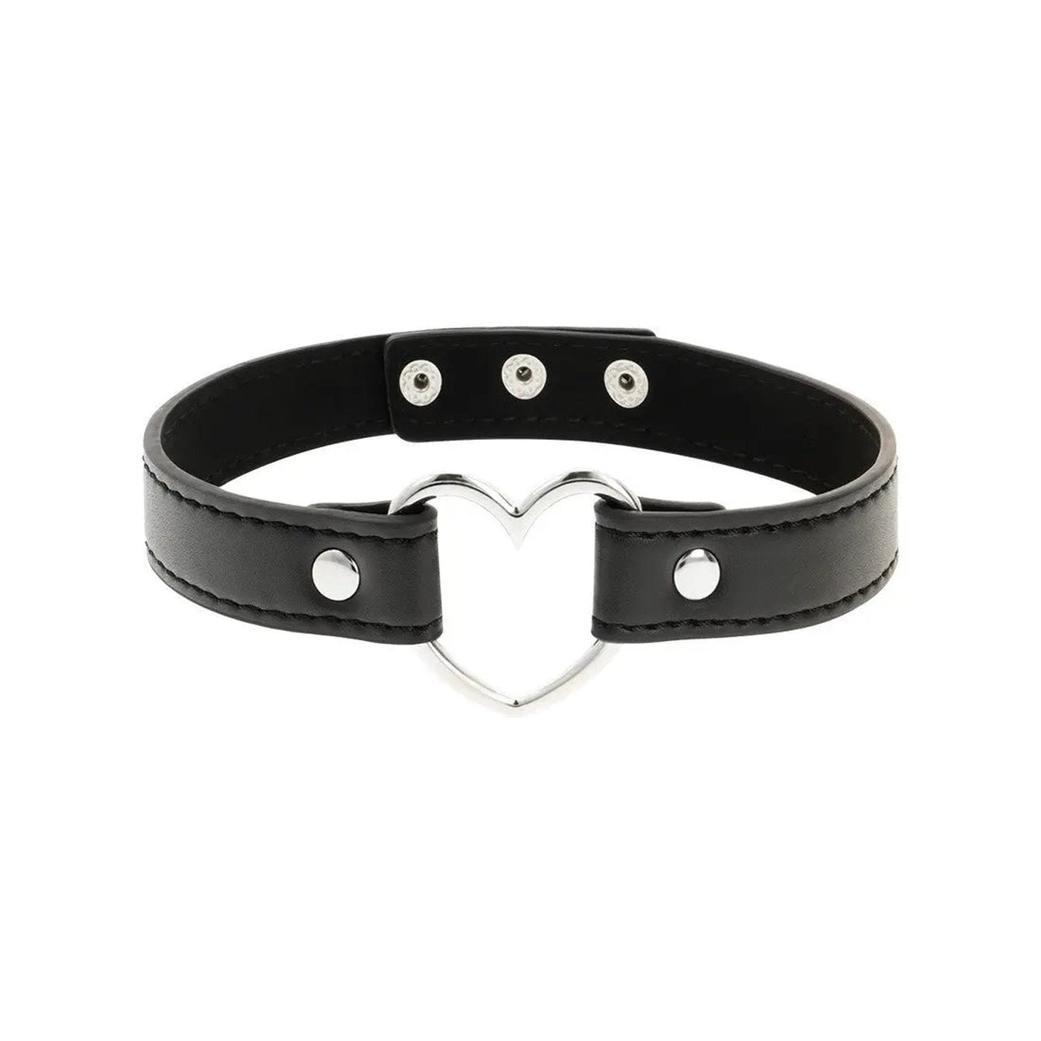 Choker in Pelle Vegana "Heart"