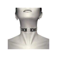 Choker in Pelle Vegana "Heart"