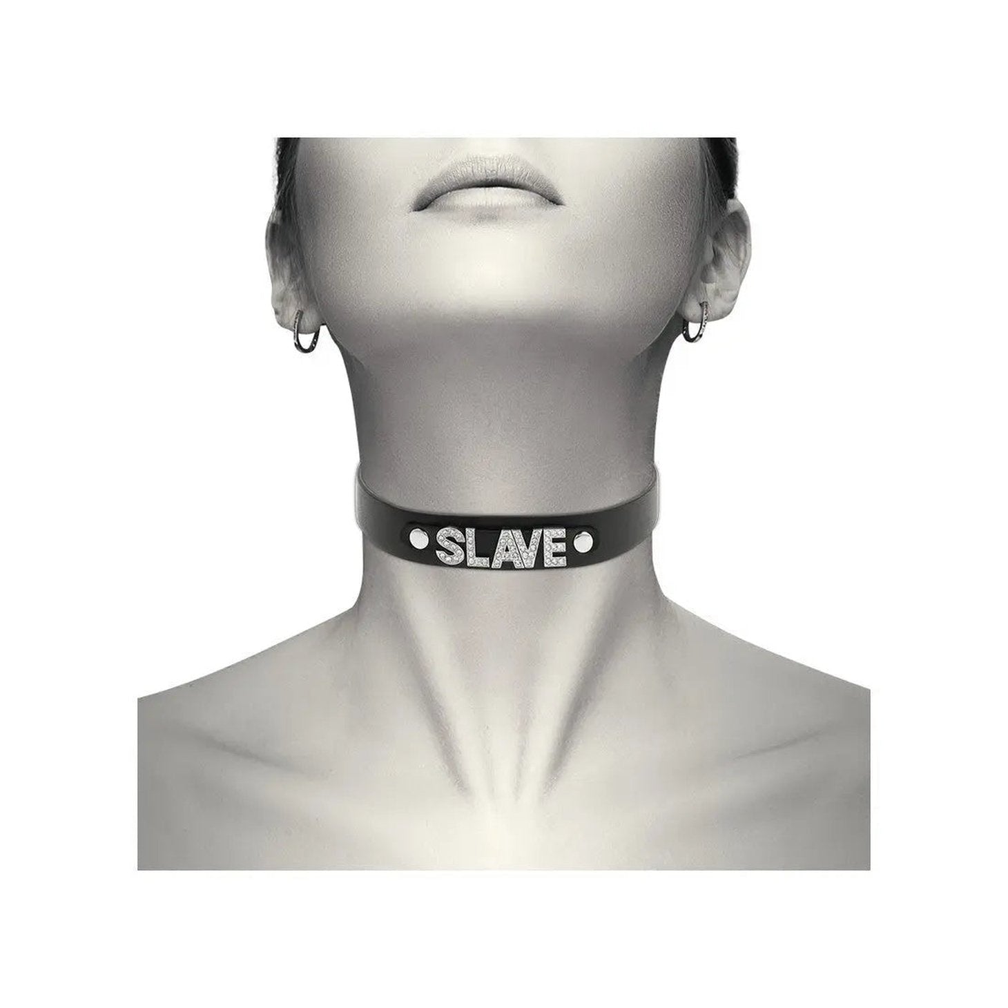 Choker in Pelle Vegana "Slave"