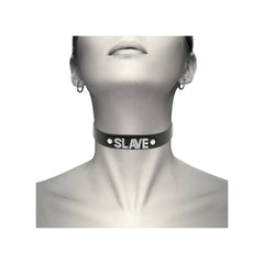 Choker in Pelle Vegana "Slave"