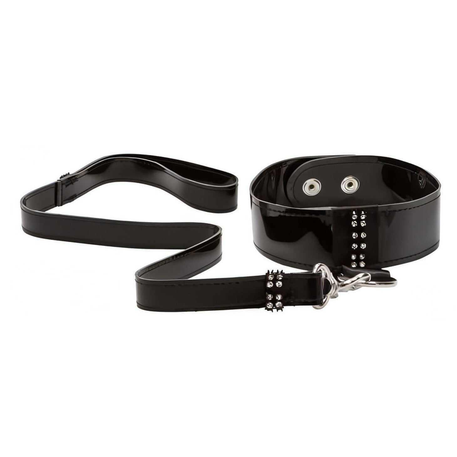 Collare e guinazglio effetto lucido - Diamond Leash & Collar Set