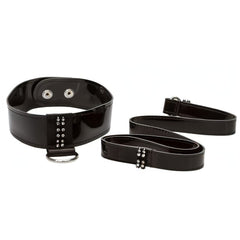 Collare e guinazglio effetto lucido - Diamond Leash & Collar Set